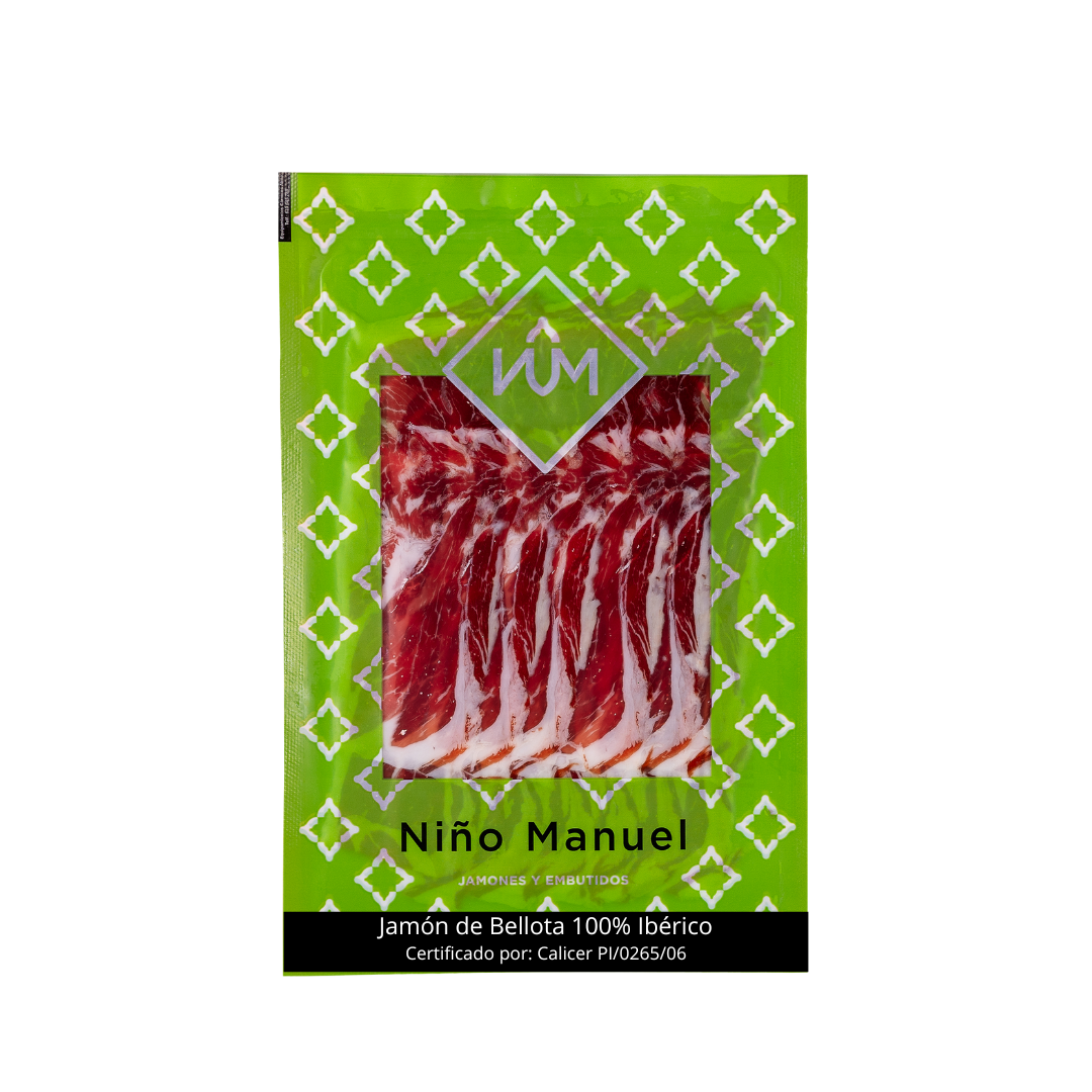 Pack 10 Jamón de Bellota 100% Ibérico Loncheado Tapas - Imagen 2